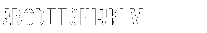 Dramora Outline Font UPPERCASE