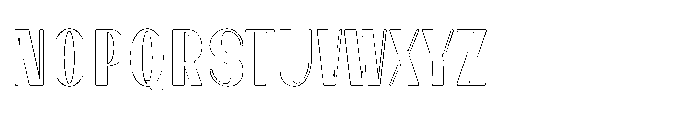 Dramora Outline Font UPPERCASE