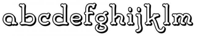 Draughtsman Engraved Regular Font LOWERCASE
