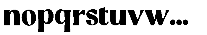 Dravica Black Font LOWERCASE