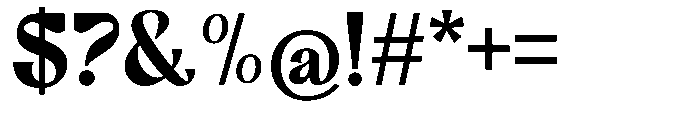 Dravica Bold Font OTHER CHARS