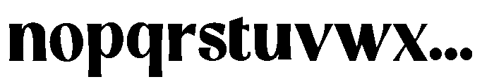 Dravica Extra Bold Font LOWERCASE