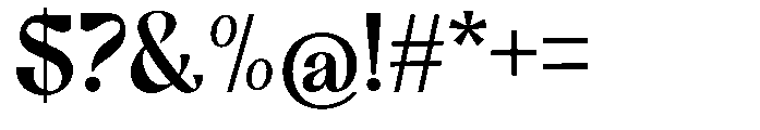 Dravica Medium Font OTHER CHARS