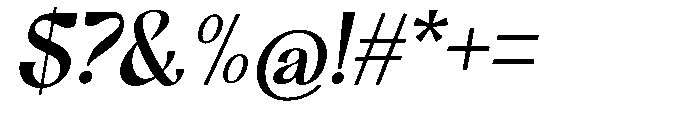 Dravica Slanted Font OTHER CHARS