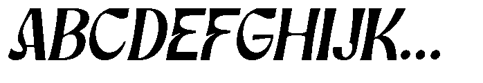 Dravica Slanted Font UPPERCASE