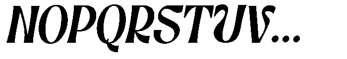 Dravica Slanted Font UPPERCASE