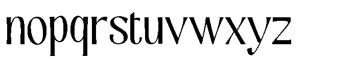Dravica Thin Font LOWERCASE