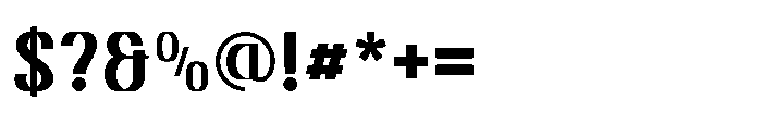 Dravick Medium Font OTHER CHARS
