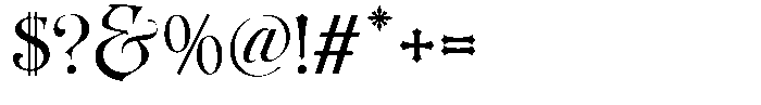 Dreadglyph Font OTHER CHARS