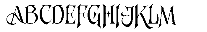 Dreadglyph Font UPPERCASE