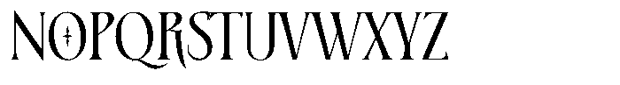 Dreadglyph Font LOWERCASE