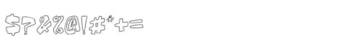 Dream Drop Outline Font OTHER CHARS
