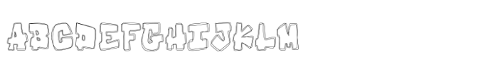 Dream Drop Outline Font UPPERCASE