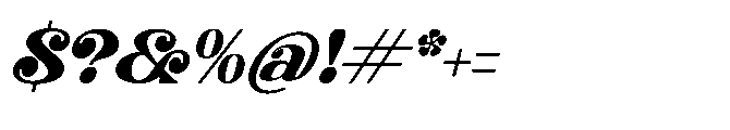 Dream Shine Italic Font OTHER CHARS
