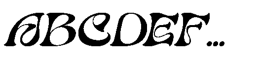 Dream Theatrion Dream theatrion Italic Font UPPERCASE