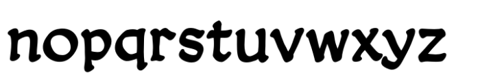 Dreamland Bold Font LOWERCASE