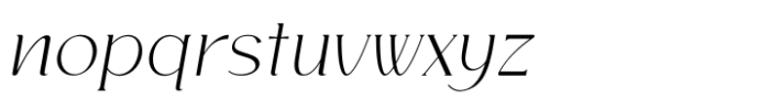 Dreamrise Italic Font LOWERCASE