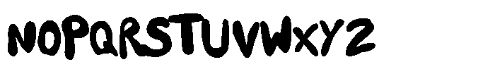 Dreamy Chaos Font LOWERCASE