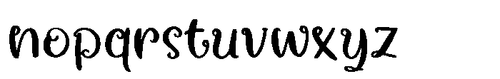 Dreamy Chotaf Font LOWERCASE
