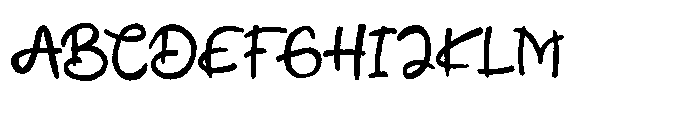 Dreamy Stroke Font UPPERCASE