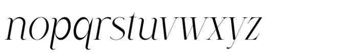 Dree Italic Font LOWERCASE