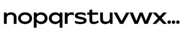 Drifto Bold Expanded Font LOWERCASE
