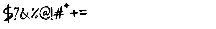 Drifty Pen Font OTHER CHARS
