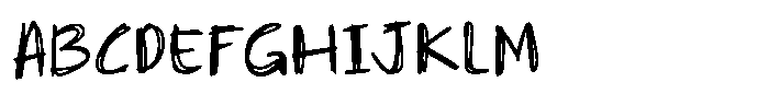 Drifty Pen Font UPPERCASE