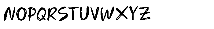 Drifty Pen Font UPPERCASE