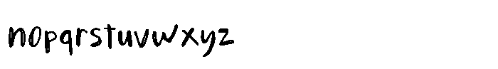 Drifty Pen Font LOWERCASE