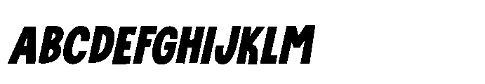 Drinking Song Bold Italic Font UPPERCASE
