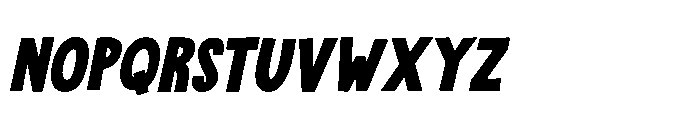 Drinking Song Bold Italic Font UPPERCASE