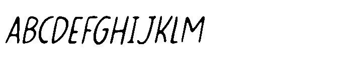 Drinking Song Hand Italic Font UPPERCASE