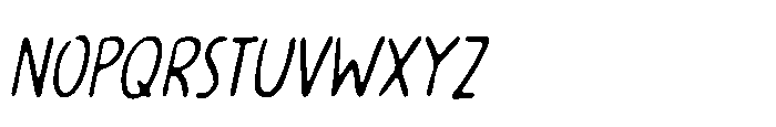 Drinking Song Hand Italic Font UPPERCASE