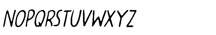 Drinking Song Hand Italic Font LOWERCASE