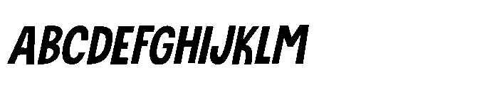 Drinking Song Italic Font UPPERCASE