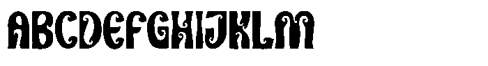 Dripadelic Font UPPERCASE