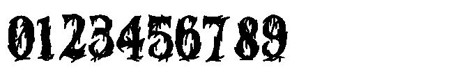 Dripfang Regular Font OTHER CHARS