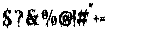 Dripfang Regular Font OTHER CHARS
