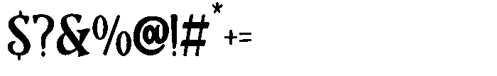 Dripfang Serif Font OTHER CHARS