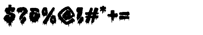 Dripper Poison Font OTHER CHARS