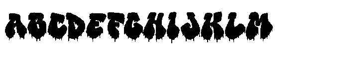 Dripper Poison Font UPPERCASE