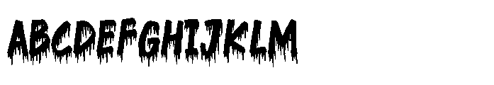 Dripping Blood Font UPPERCASE