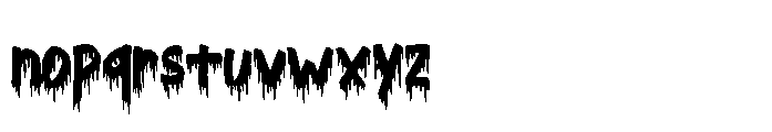 Dripping Blood Font LOWERCASE