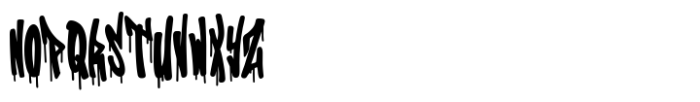 Dripping Streets Font LOWERCASE