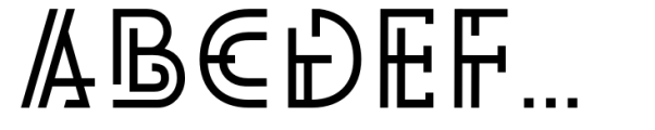 Dritch Regular Font UPPERCASE