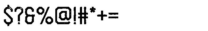 Drive Scout Aged Font OTHER CHARS