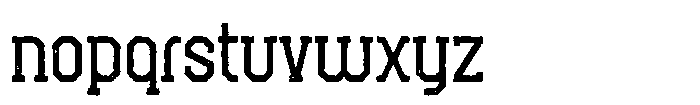 Drive Scout Aged Font LOWERCASE