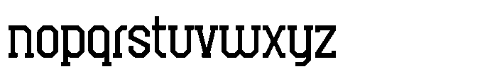 Drive Scout Regular Font LOWERCASE