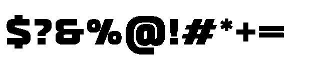 Driveform Font OTHER CHARS